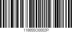 Código de barras (EAN, GTIN, SKU, ISBN): '118655O0002P'