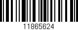 Código de barras (EAN, GTIN, SKU, ISBN): '11865624'