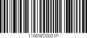 Código de barras (EAN, GTIN, SKU, ISBN): '118656D0001P'