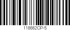 Código de barras (EAN, GTIN, SKU, ISBN): '118662CP-5'