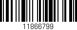 Código de barras (EAN, GTIN, SKU, ISBN): '11866799'