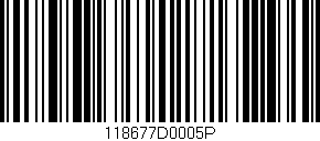 Código de barras (EAN, GTIN, SKU, ISBN): '118677D0005P'