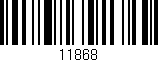 Código de barras (EAN, GTIN, SKU, ISBN): '11868'