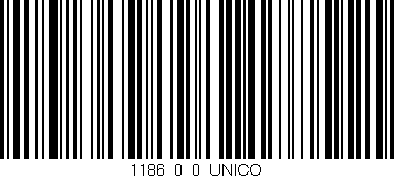Código de barras (EAN, GTIN, SKU, ISBN): '1186_0_0_UNICO'