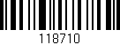 Código de barras (EAN, GTIN, SKU, ISBN): '118710'