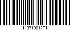 Código de barras (EAN, GTIN, SKU, ISBN): '118710017F1'