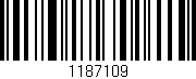 Código de barras (EAN, GTIN, SKU, ISBN): '1187109'