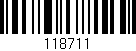Código de barras (EAN, GTIN, SKU, ISBN): '118711'