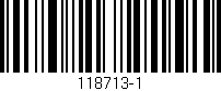 Código de barras (EAN, GTIN, SKU, ISBN): '118713-1'