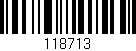 Código de barras (EAN, GTIN, SKU, ISBN): '118713'