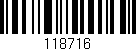 Código de barras (EAN, GTIN, SKU, ISBN): '118716'