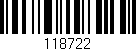 Código de barras (EAN, GTIN, SKU, ISBN): '118722'