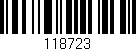 Código de barras (EAN, GTIN, SKU, ISBN): '118723'