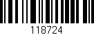 Código de barras (EAN, GTIN, SKU, ISBN): '118724'