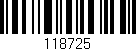 Código de barras (EAN, GTIN, SKU, ISBN): '118725'