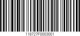 Código de barras (EAN, GTIN, SKU, ISBN): '118727F0003001'