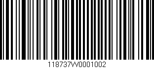 Código de barras (EAN, GTIN, SKU, ISBN): '118737W0001002'