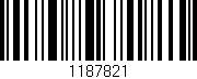 Código de barras (EAN, GTIN, SKU, ISBN): '1187821'