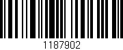 Código de barras (EAN, GTIN, SKU, ISBN): '1187902'