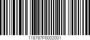 Código de barras (EAN, GTIN, SKU, ISBN): '118797P0002001'