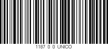 Código de barras (EAN, GTIN, SKU, ISBN): '1187_0_0_UNICO'