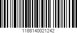 Código de barras (EAN, GTIN, SKU, ISBN): '1188140021242'