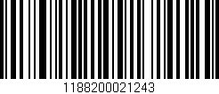 Código de barras (EAN, GTIN, SKU, ISBN): '1188200021243'