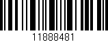 Código de barras (EAN, GTIN, SKU, ISBN): '11888481'