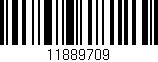 Código de barras (EAN, GTIN, SKU, ISBN): '11889709'