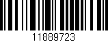 Código de barras (EAN, GTIN, SKU, ISBN): '11889723'