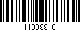 Código de barras (EAN, GTIN, SKU, ISBN): '11889910'