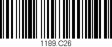 Código de barras (EAN, GTIN, SKU, ISBN): '1189.C26'