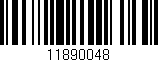 Código de barras (EAN, GTIN, SKU, ISBN): '11890048'