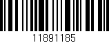 Código de barras (EAN, GTIN, SKU, ISBN): '11891185'