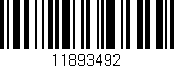 Código de barras (EAN, GTIN, SKU, ISBN): '11893492'