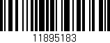 Código de barras (EAN, GTIN, SKU, ISBN): '11895183'