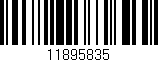 Código de barras (EAN, GTIN, SKU, ISBN): '11895835'