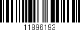 Código de barras (EAN, GTIN, SKU, ISBN): '11896193'