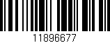 Código de barras (EAN, GTIN, SKU, ISBN): '11896677'