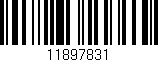 Código de barras (EAN, GTIN, SKU, ISBN): '11897831'