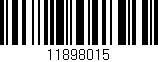 Código de barras (EAN, GTIN, SKU, ISBN): '11898015'