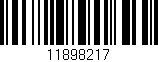 Código de barras (EAN, GTIN, SKU, ISBN): '11898217'