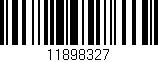 Código de barras (EAN, GTIN, SKU, ISBN): '11898327'