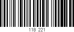 Código de barras (EAN, GTIN, SKU, ISBN): '118/221'