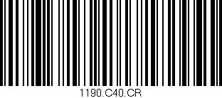 Código de barras (EAN, GTIN, SKU, ISBN): '1190.C40.CR'
