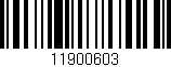 Código de barras (EAN, GTIN, SKU, ISBN): '11900603'