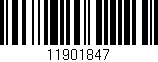 Código de barras (EAN, GTIN, SKU, ISBN): '11901847'