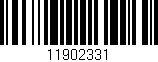 Código de barras (EAN, GTIN, SKU, ISBN): '11902331'