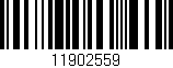 Código de barras (EAN, GTIN, SKU, ISBN): '11902559'