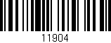 Código de barras (EAN, GTIN, SKU, ISBN): '11904'